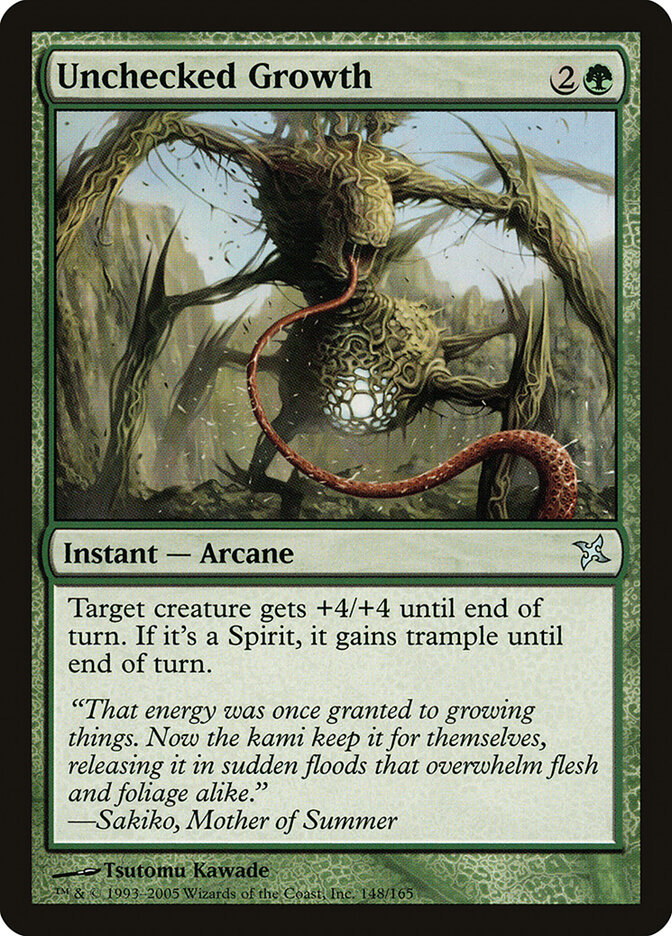 Unchecked Growth — Betrayers of Kamigawa (BOK) #148
