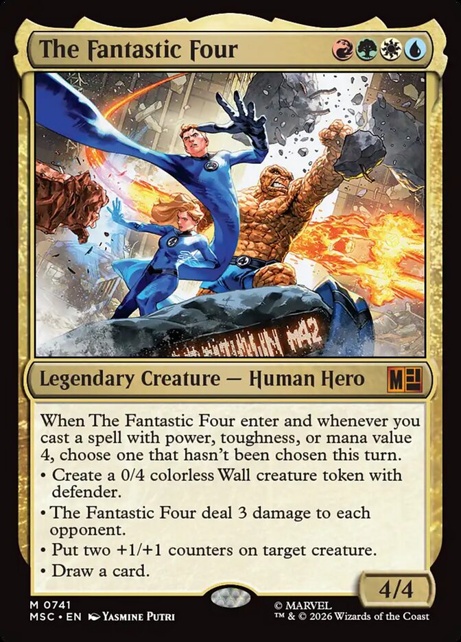 The Fantastic Four — Marvel Super Heroes Commander (MSC) #741