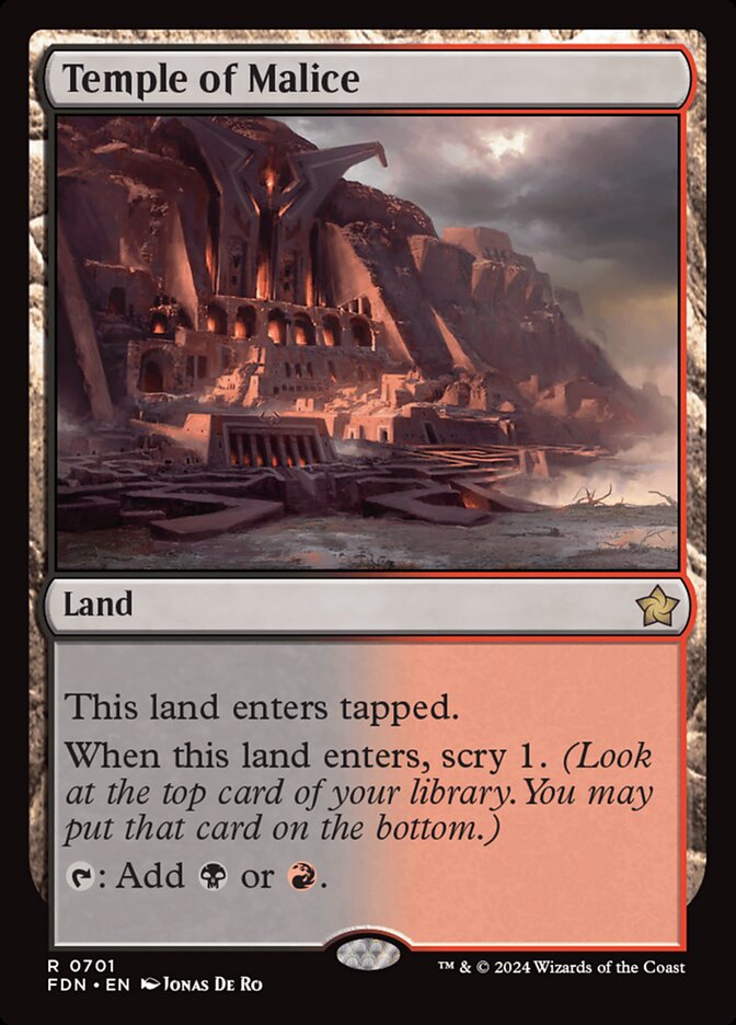 Temple of Malice — Foundations (FDN) #701