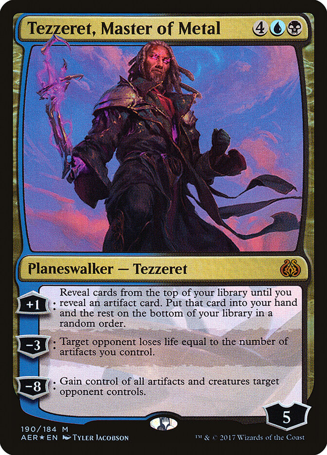 Tezzeret, Master of Metal — Aether Revolt (AER) #190