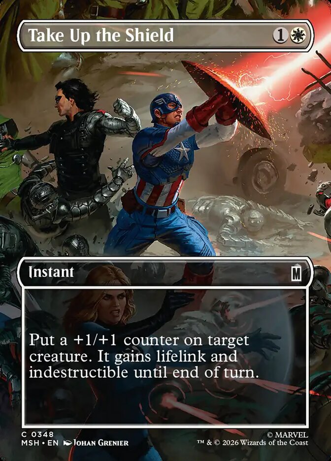 Take Up the Shield — Marvel Super Heroes (MSH) #348