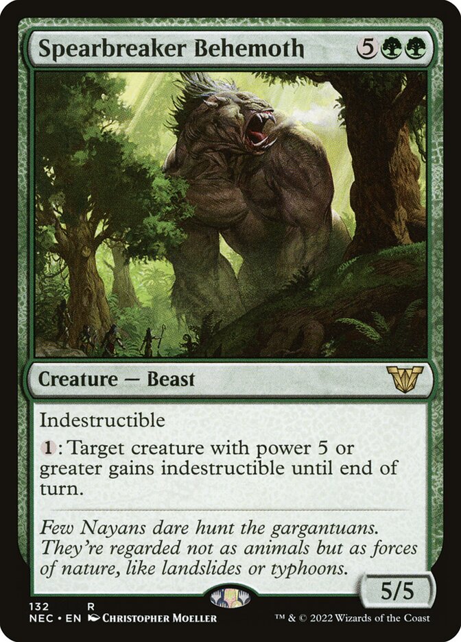 Spearbreaker Behemoth — Neon Dynasty Commander (NEC) #132