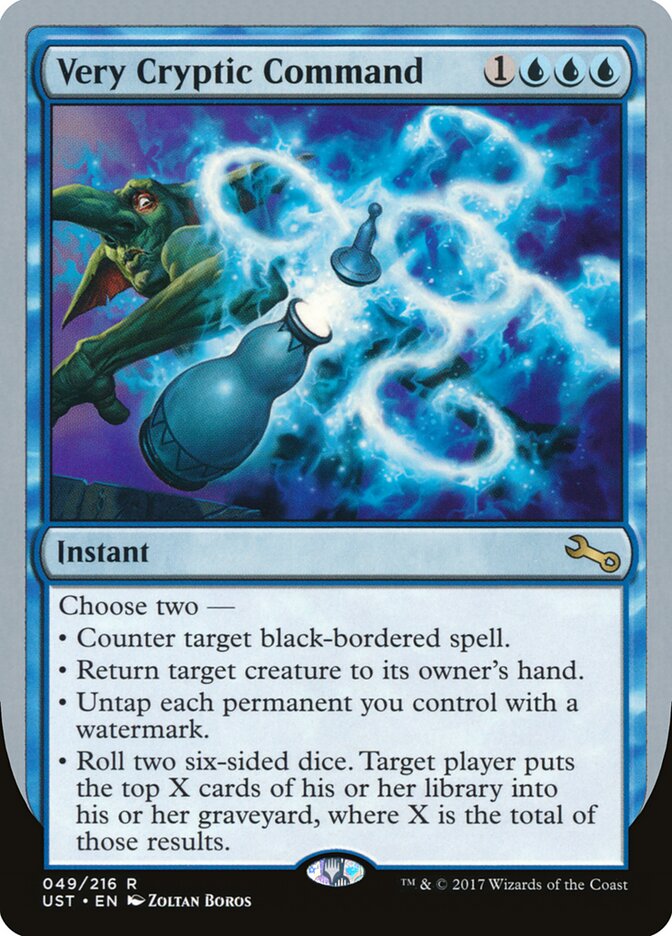 Very Cryptic Command — Unstable (UST) #49e