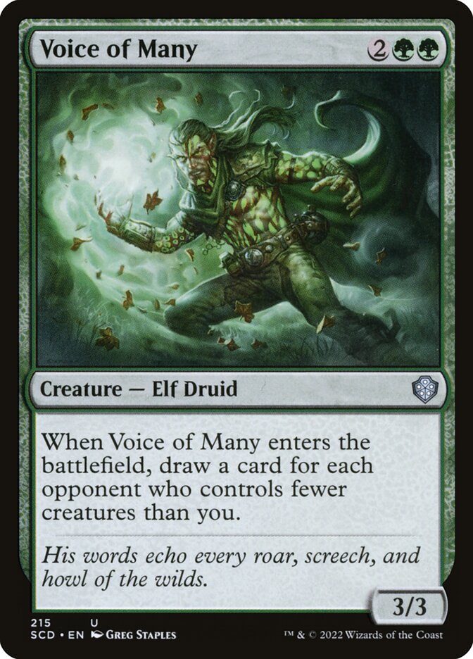 Voice of Many — Starter Commander Decks (SCD) #215