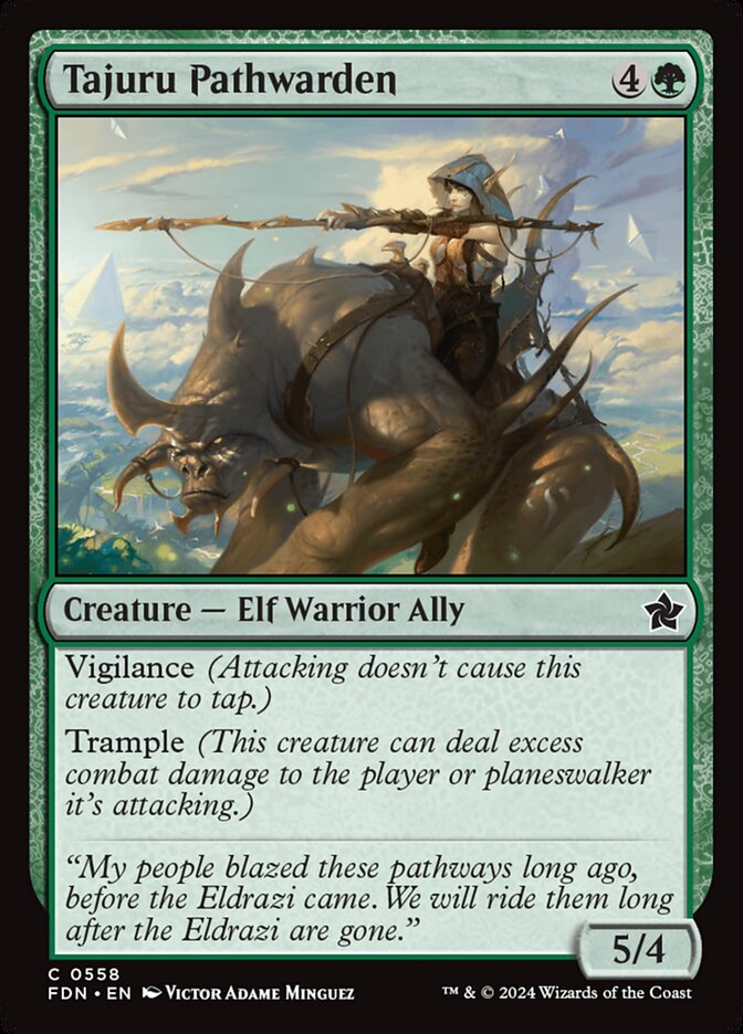 Tajuru Pathwarden — Foundations (FDN) #558