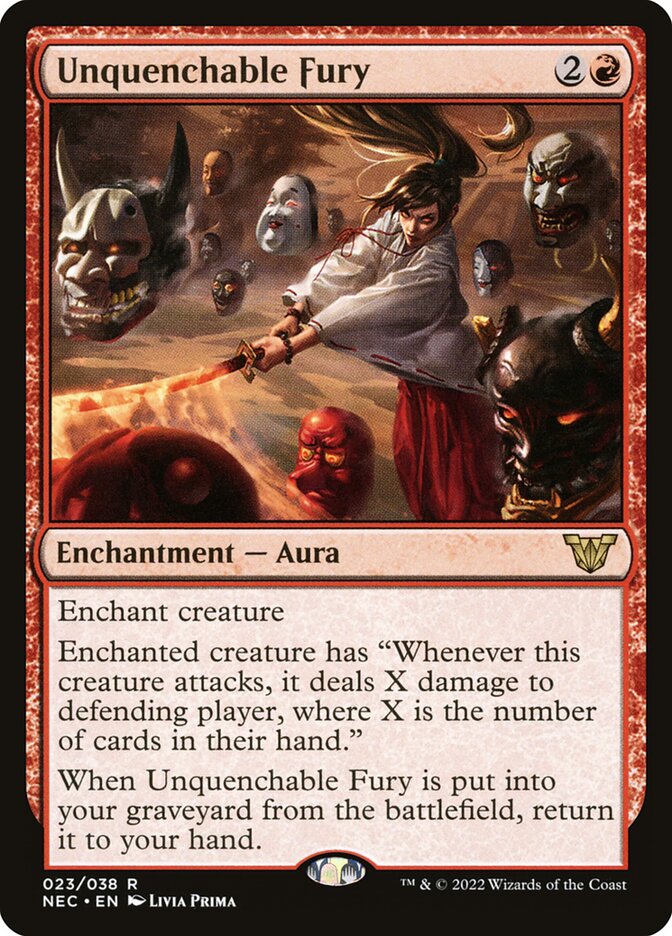 Unquenchable Fury — Neon Dynasty Commander (NEC) #23
