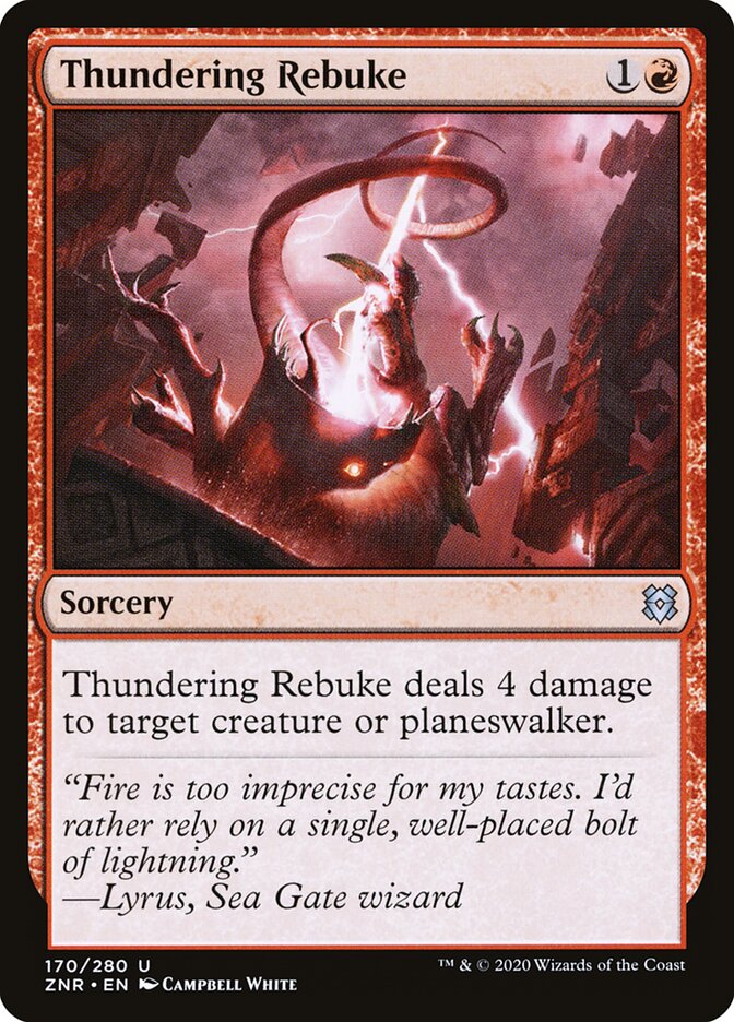 Thundering Rebuke — Zendikar Rising (ZNR) #170