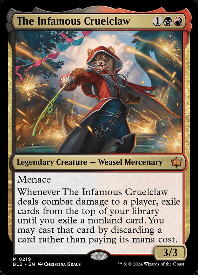 The Infamous Cruelclaw — Bloomburrow (BLB) #219