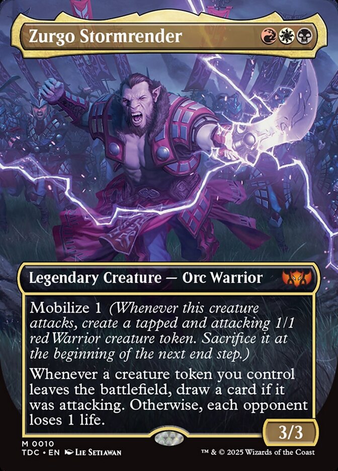 Zurgo Stormrender — Tarkir: Dragonstorm Commander (TDC) #10
