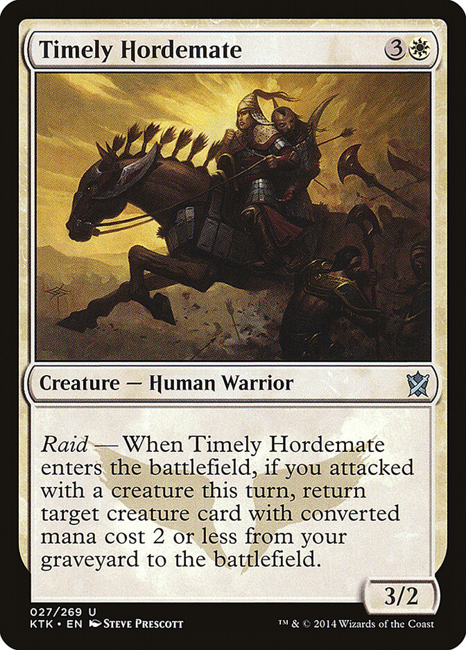 Timely Hordemate — Khans of Tarkir (KTK) #27
