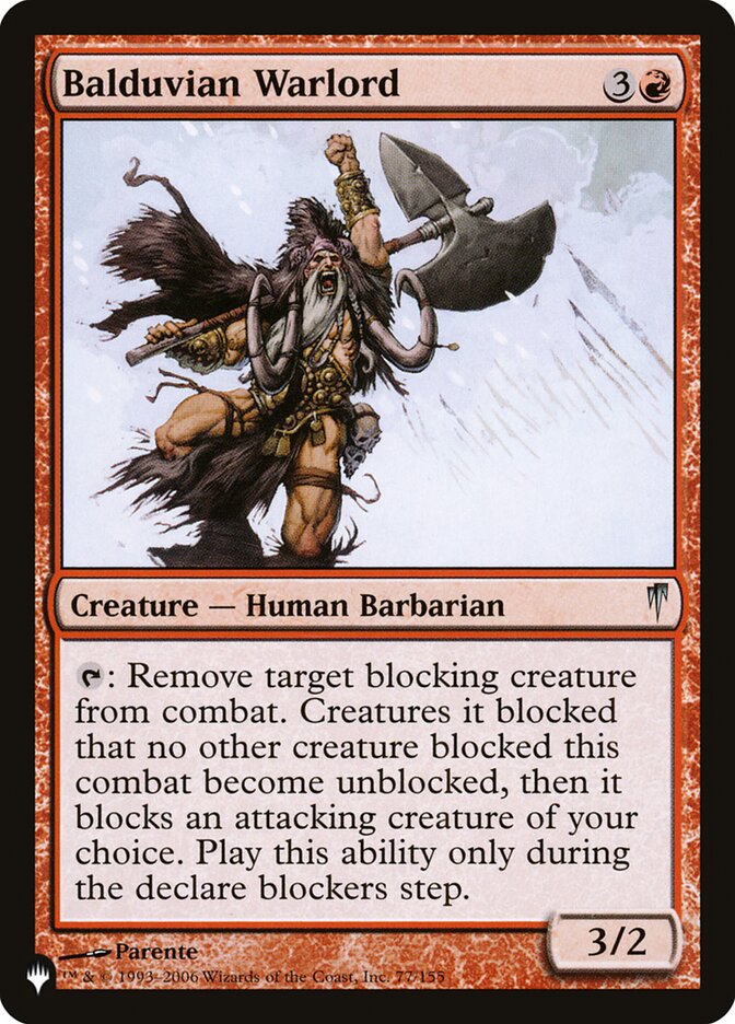 Balduvian Warlord — The List (PLST) #CSP-77