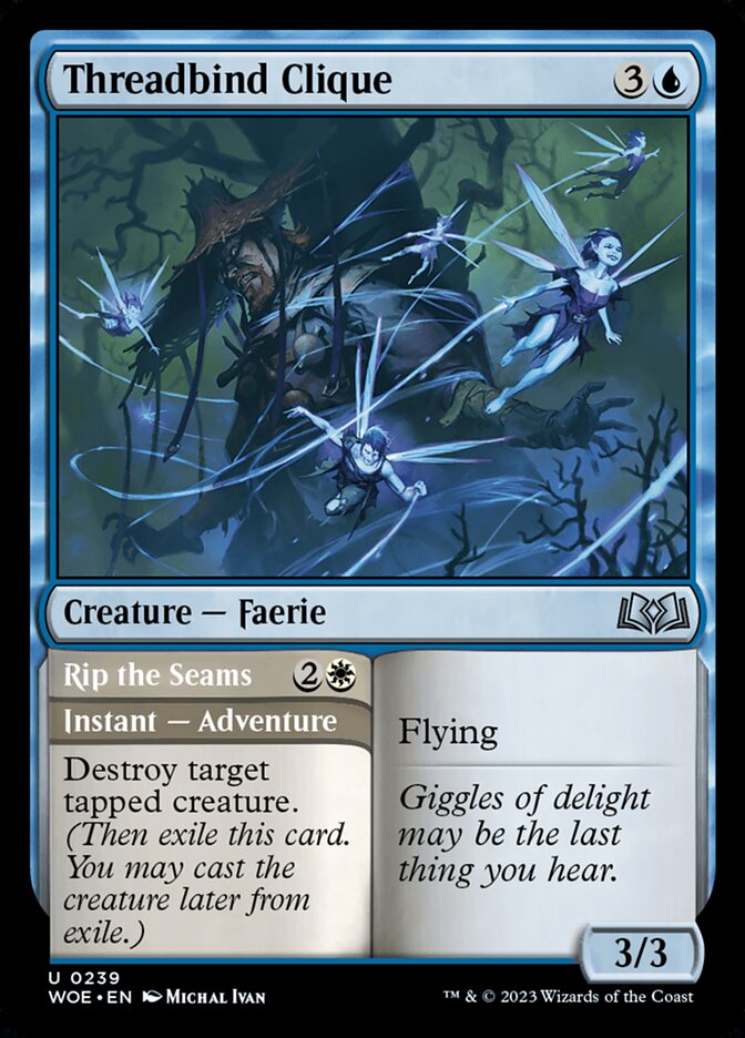 Threadbind Clique // Rip the Seams — Wilds of Eldraine (WOE) #239