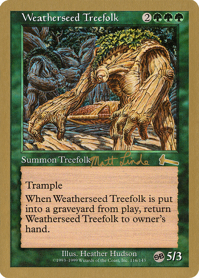 Weatherseed Treefolk — World Championship Decks 1999 (WC99) #ml116sb