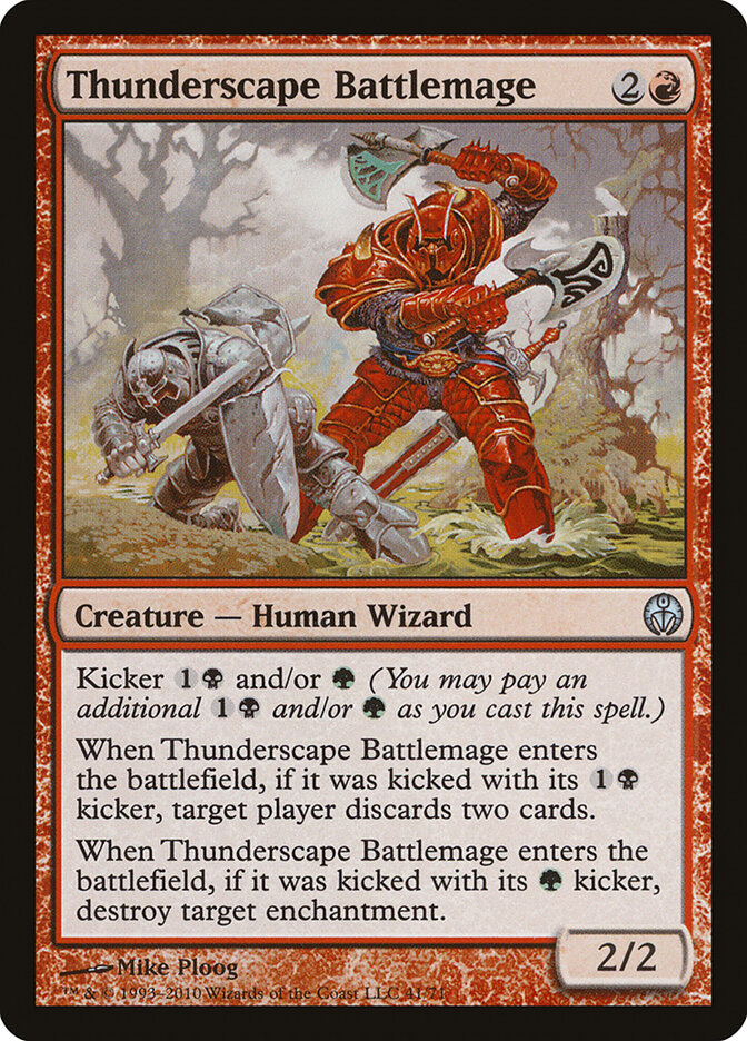 Thunderscape Battlemage — Duel Decks: Phyrexia vs. the Coalition (DDE) #41