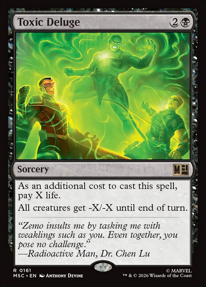 Toxic Deluge — Marvel Super Heroes Commander (MSC) #161