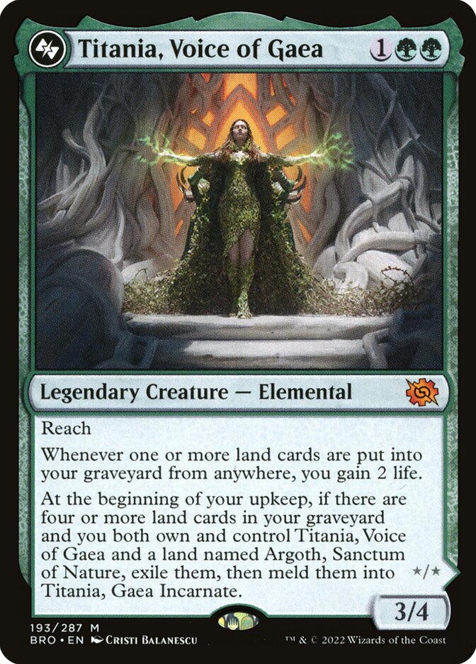 Titania, Voice of Gaea — The Brothers' War (BRO) #193