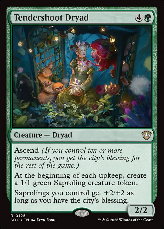 Tendershoot Dryad — Secrets of Strixhaven Commander (SOC) #125