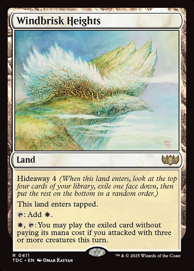 Windbrisk Heights — Tarkir: Dragonstorm Commander (TDC) #411