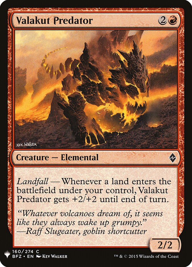 Valakut Predator — The List (PLST) #BFZ-160