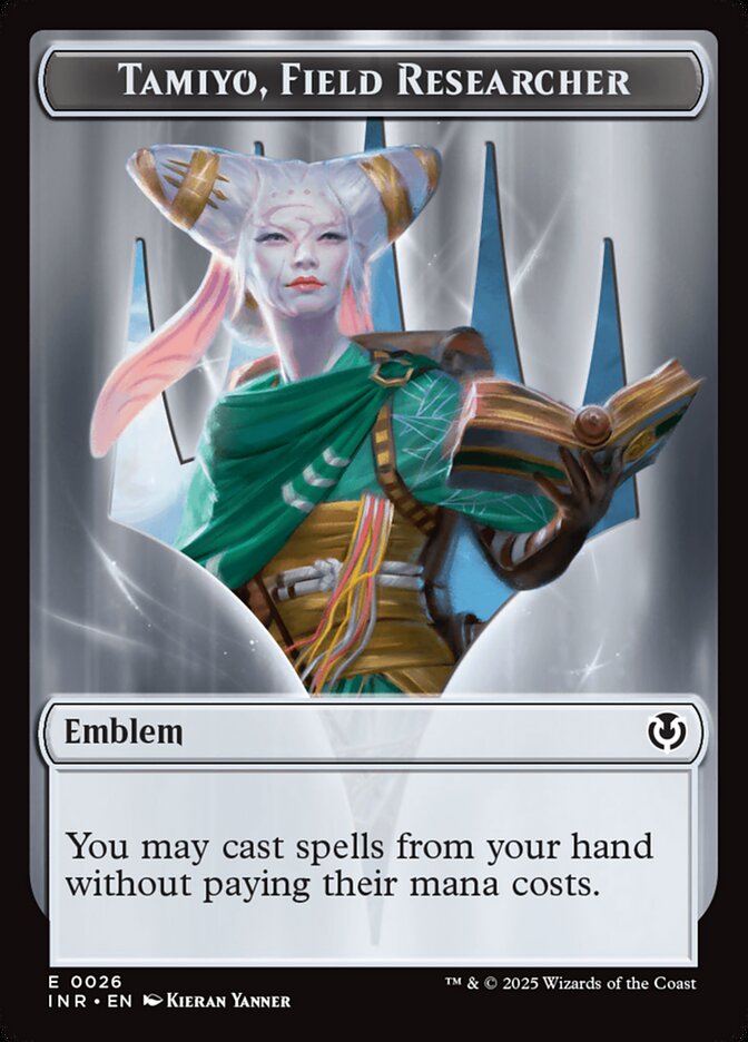 Tamiyo, Field Researcher Emblem — Innistrad Remastered Tokens (TINR) #26
