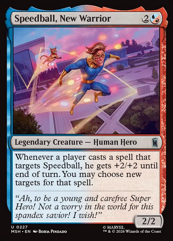 Speedball, New Warrior — Marvel Super Heroes (MSH) #227