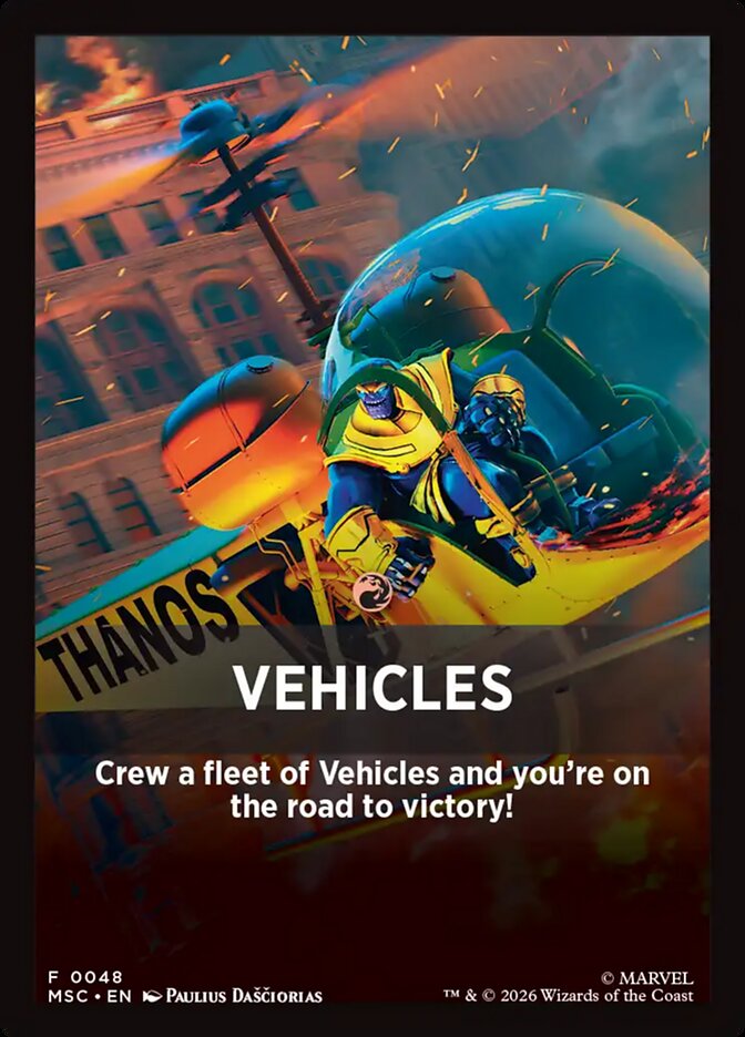 Vehicles — Marvel Super Heroes Jumpstart Front Cards (FMSC) #48
