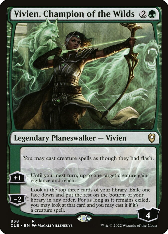 Vivien, Champion of the Wilds — Commander Legends: Battle for Baldur's Gate (CLB) #838