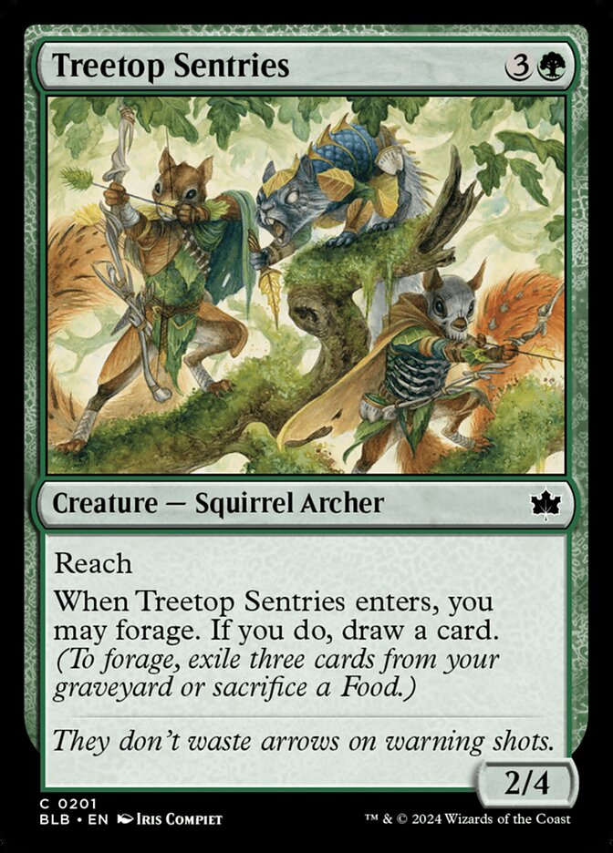 Treetop Sentries — Bloomburrow (BLB) #201