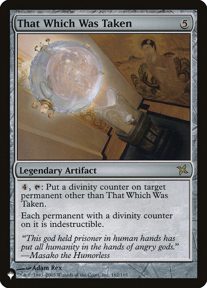 That Which Was Taken — The List (PLST) #BOK-162
