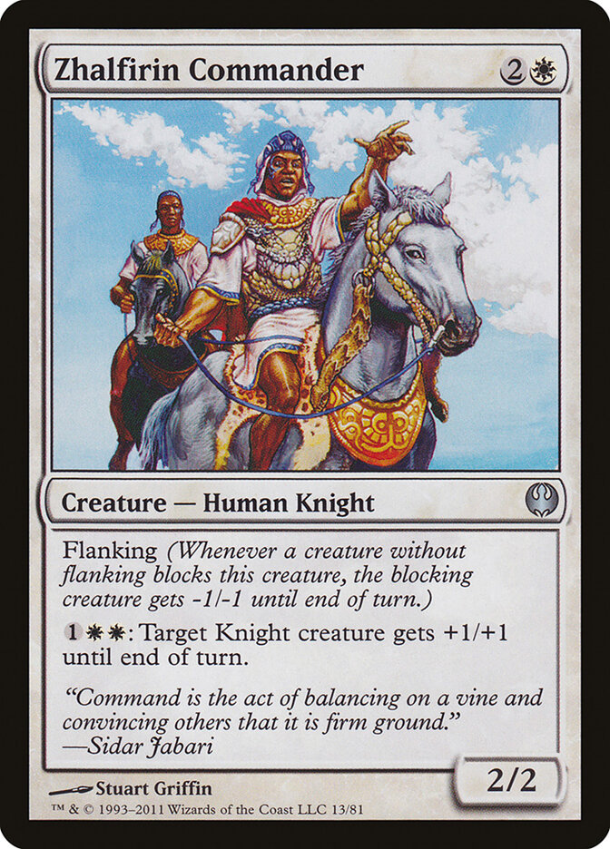Zhalfirin Commander — Duel Decks: Knights vs. Dragons (DDG) #13