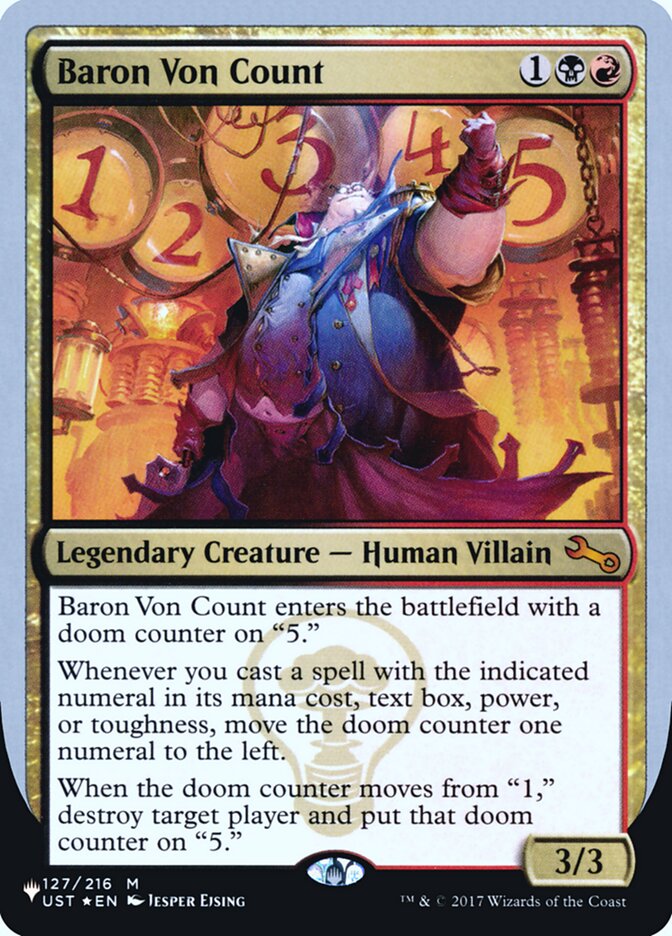 Baron Von Count — The List (Unfinity Foil Edition) (ULST) #43