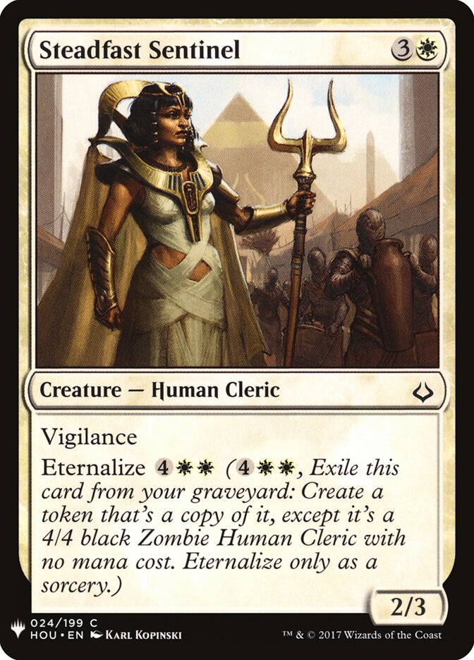 Steadfast Sentinel — The List (PLST) #HOU-24
