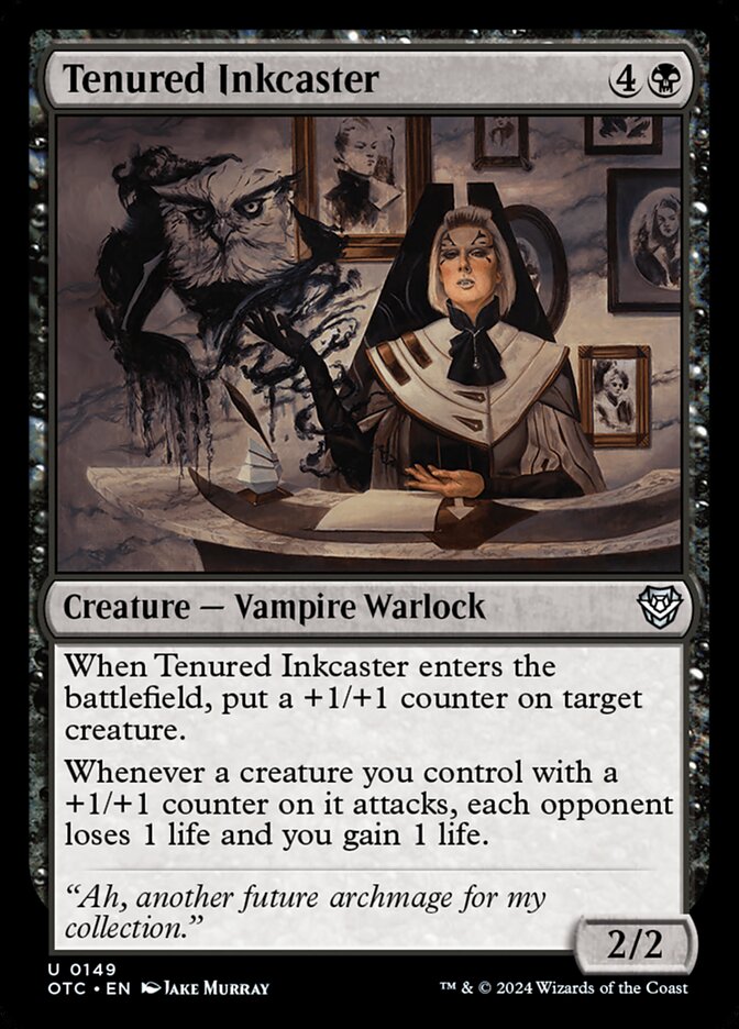 Tenured Inkcaster — Outlaws of Thunder Junction Commander (OTC) #149