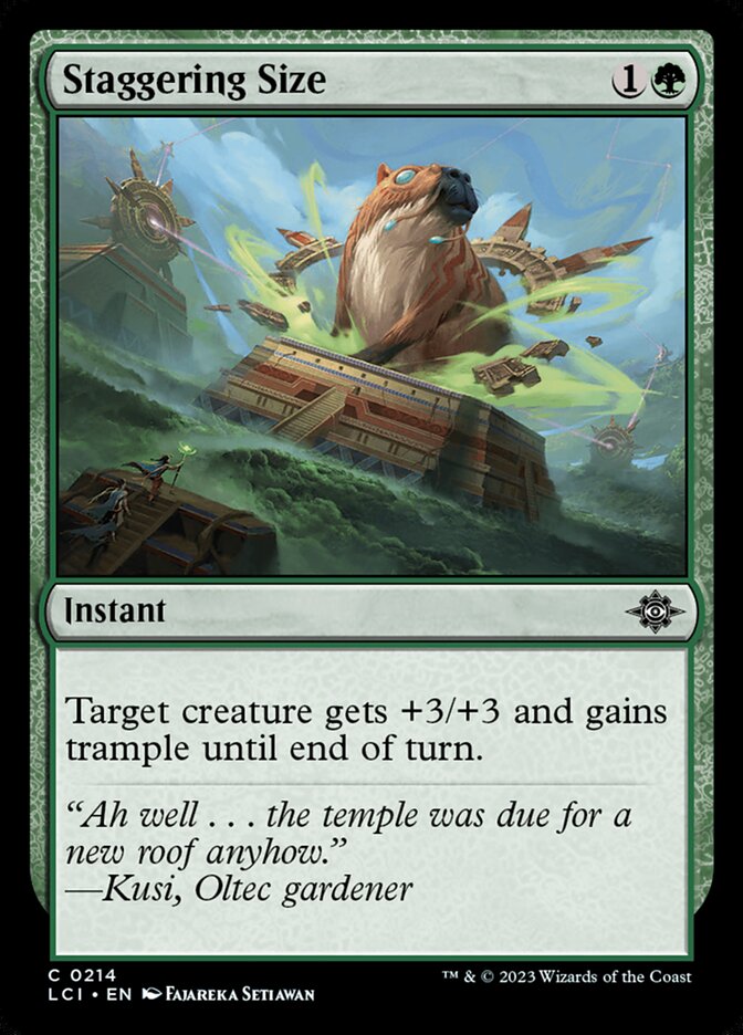 Staggering Size — The Lost Caverns of Ixalan (LCI) #214