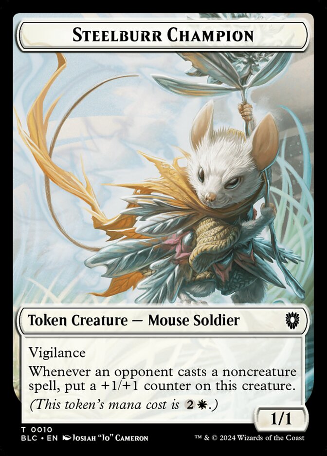 Steelburr Champion — Bloomburrow Commander Tokens (TBLC) #10