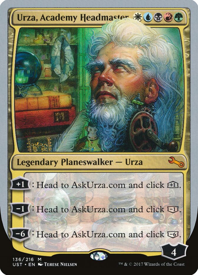 Urza, Academy Headmaster — Unstable (UST) #136