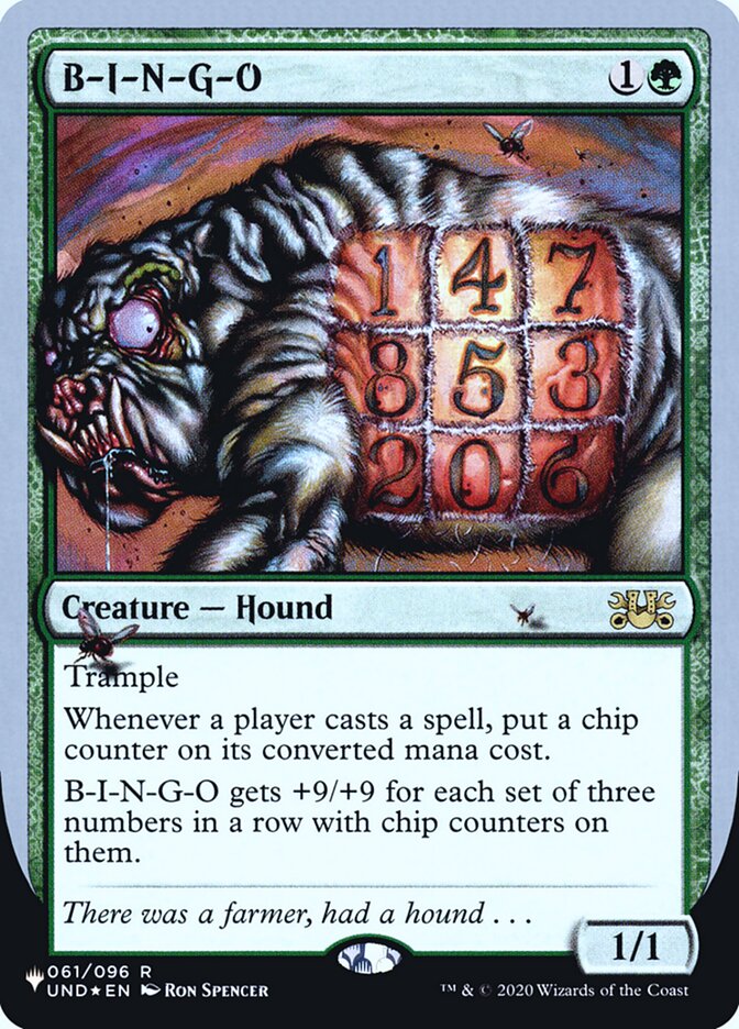 B-I-N-G-O — The List (Unfinity Foil Edition) (ULST) #34