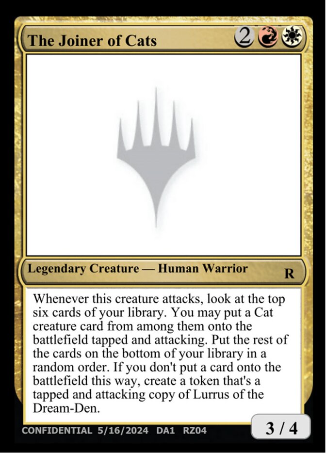 The Joiner of Cats — Unknown Event (UNK) #RZ04h