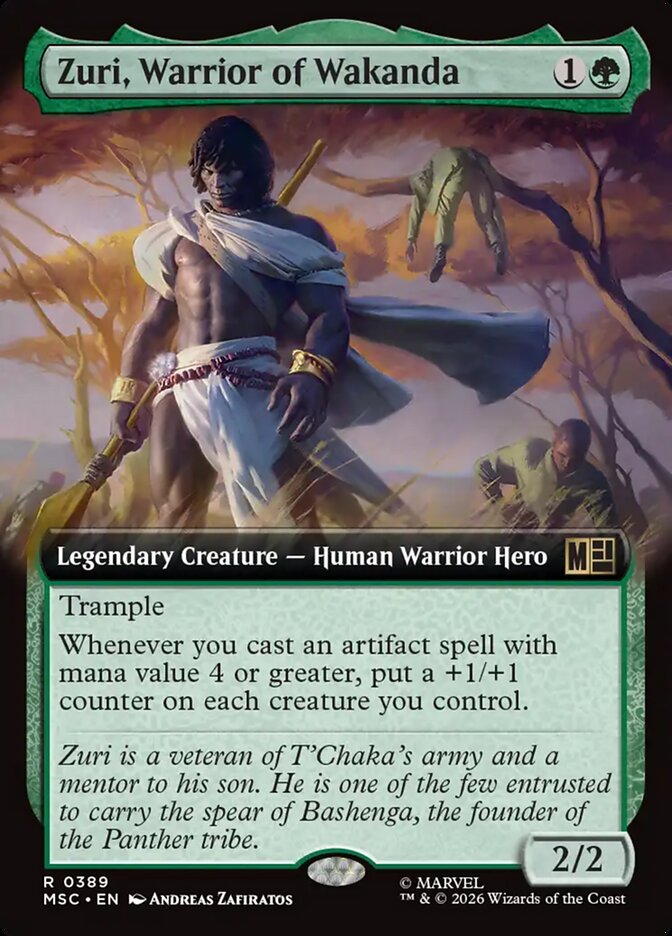 Zuri, Warrior of Wakanda — Marvel Super Heroes Commander (MSC) #389