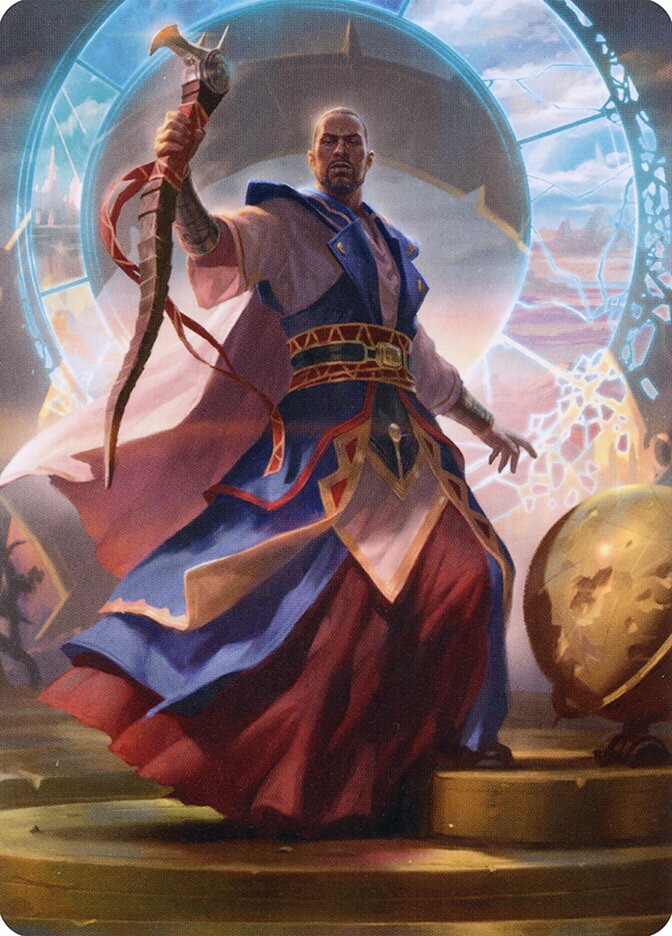 Teferi, Who Slows the Sunset // Teferi, Who Slows the Sunset — Midnight Hunt Art Series (AMID) #10