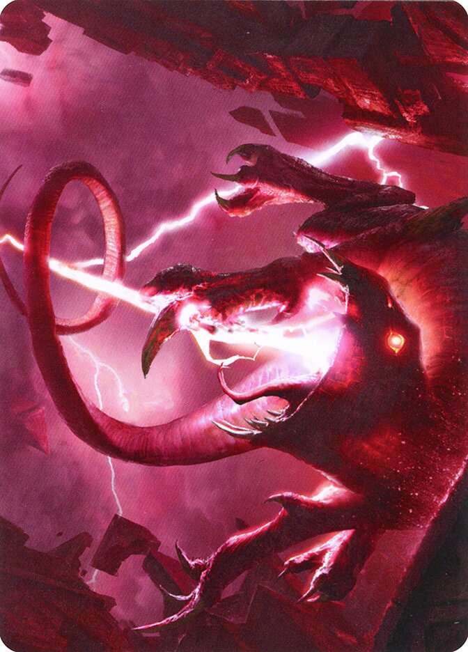Thundering Rebuke // Thundering Rebuke — Zendikar Rising Art Series (AZNR) #68