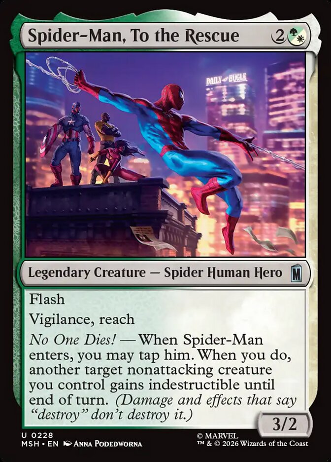 Spider-Man, To the Rescue — Marvel Super Heroes (MSH) #228