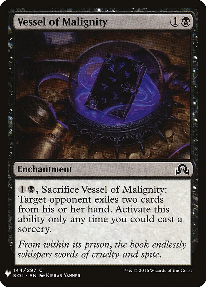 Vessel of Malignity — The List (PLST) #SOI-144