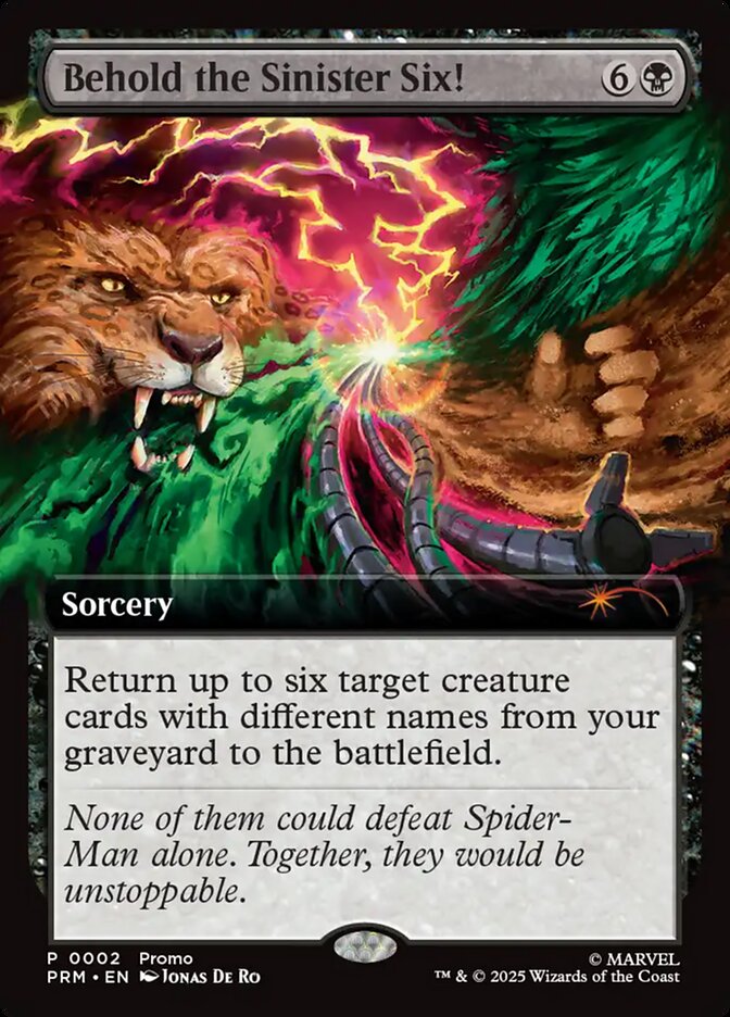 Behold the Sinister Six! — URL/Convention Promos (PURL) #2025-4