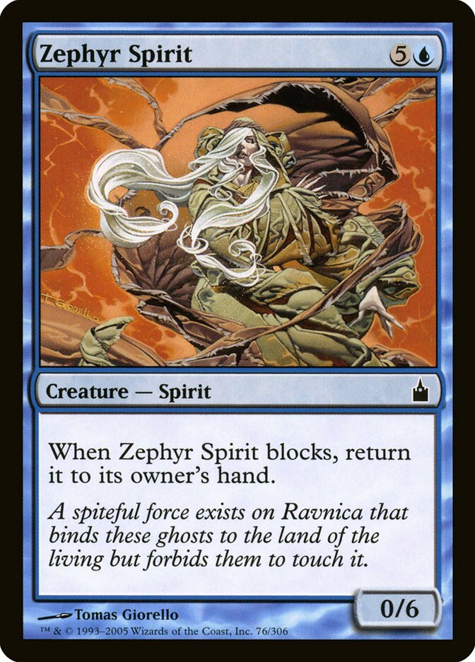 Zephyr Spirit — Ravnica: City of Guilds (RAV) #76