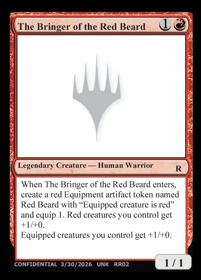 The Bringer of the Red Beard — Unknown Event (UNK) #RR02a