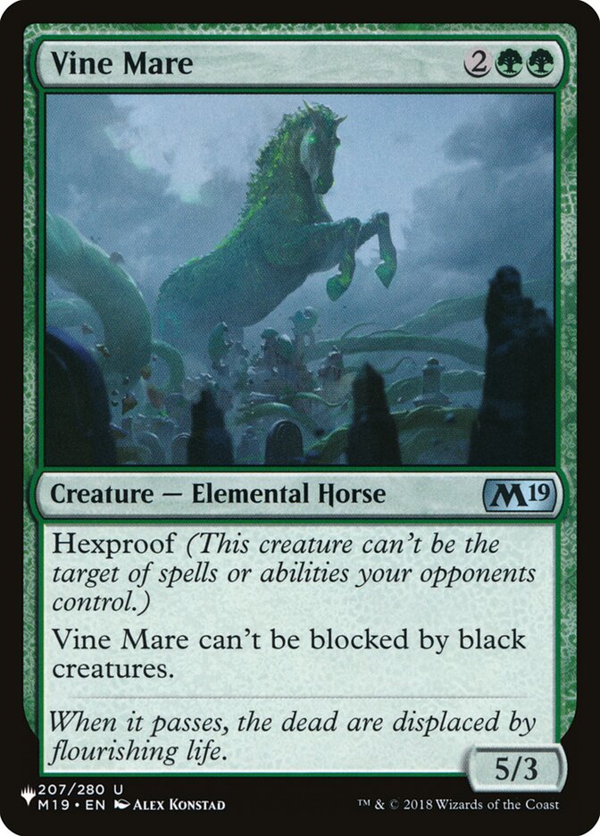 Vine Mare — The List (PLST) #M19-207