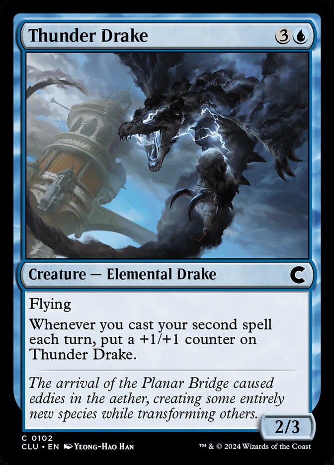 Thunder Drake — Ravnica: Clue Edition (CLU) #102