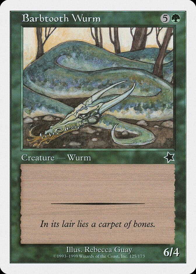 Barbtooth Wurm — Starter 1999 (S99) #125