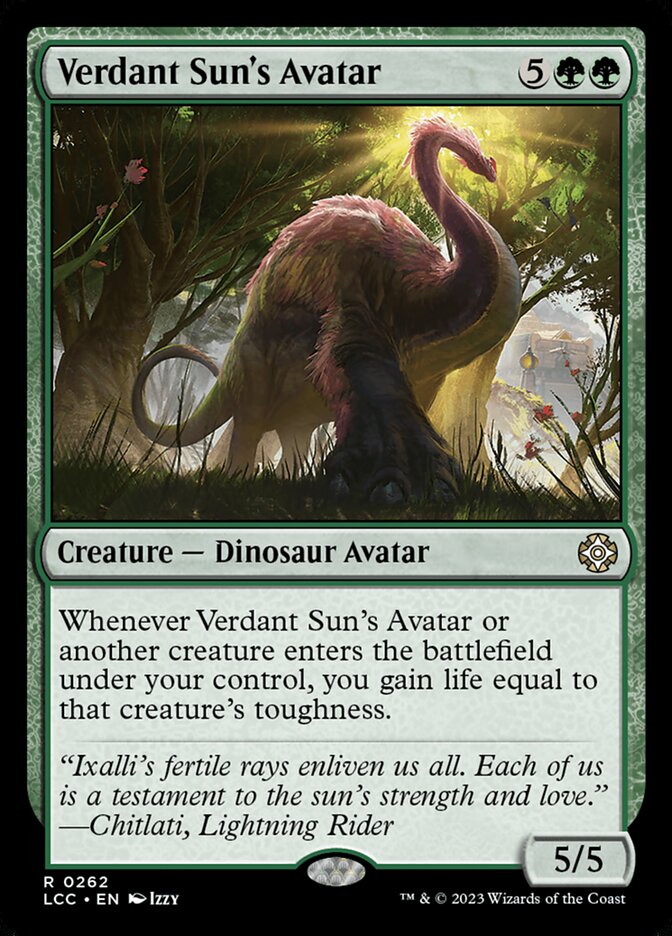 Verdant Sun's Avatar — The Lost Caverns of Ixalan Commander (LCC) #262